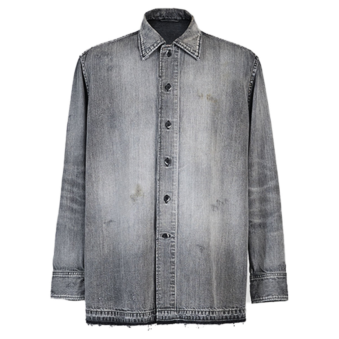 VUJADE - WYATT GREY CHAMBRAY SHIRT IN DENIM