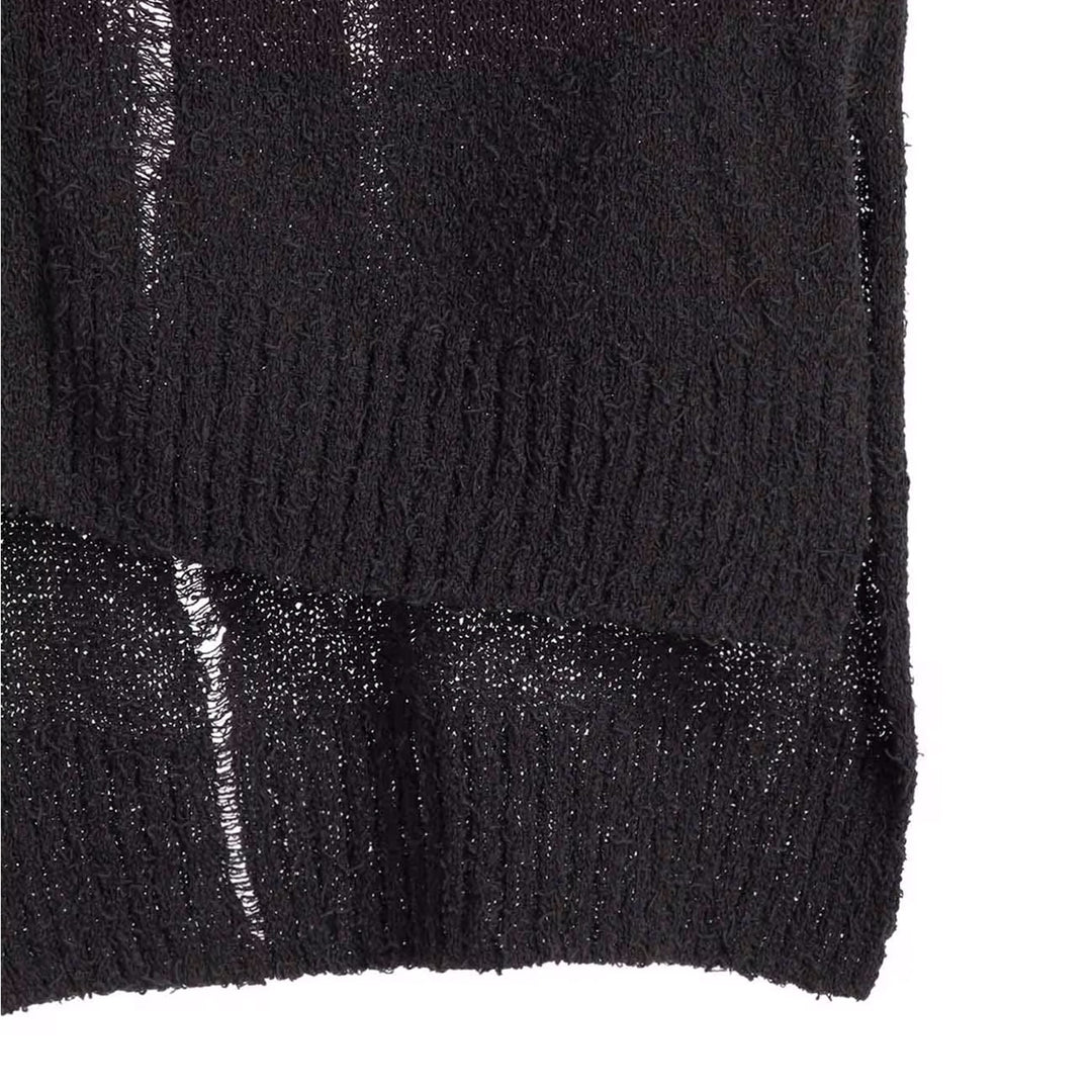Yohji Yamamoto - 5G RANDOME DAMAGE PROCESSED CARDIGAN