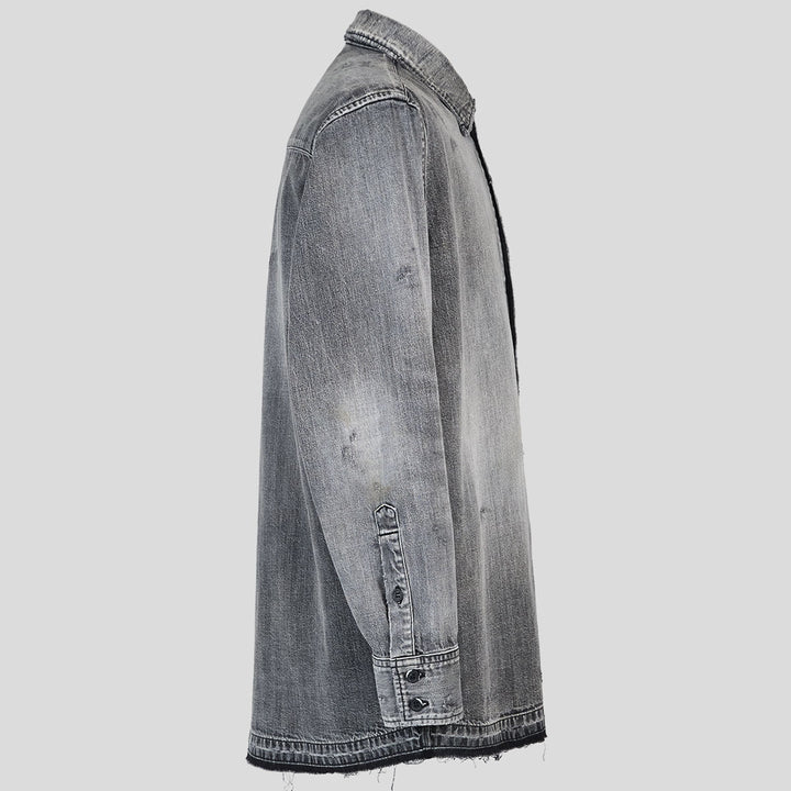 VUJADE - WYATT GREY CHAMBRAY SHIRT IN DENIM