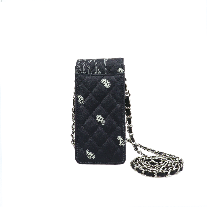 THE WORLD IS YOURS - Paisley Quilting Mini Pouch (SILVER/LONG)