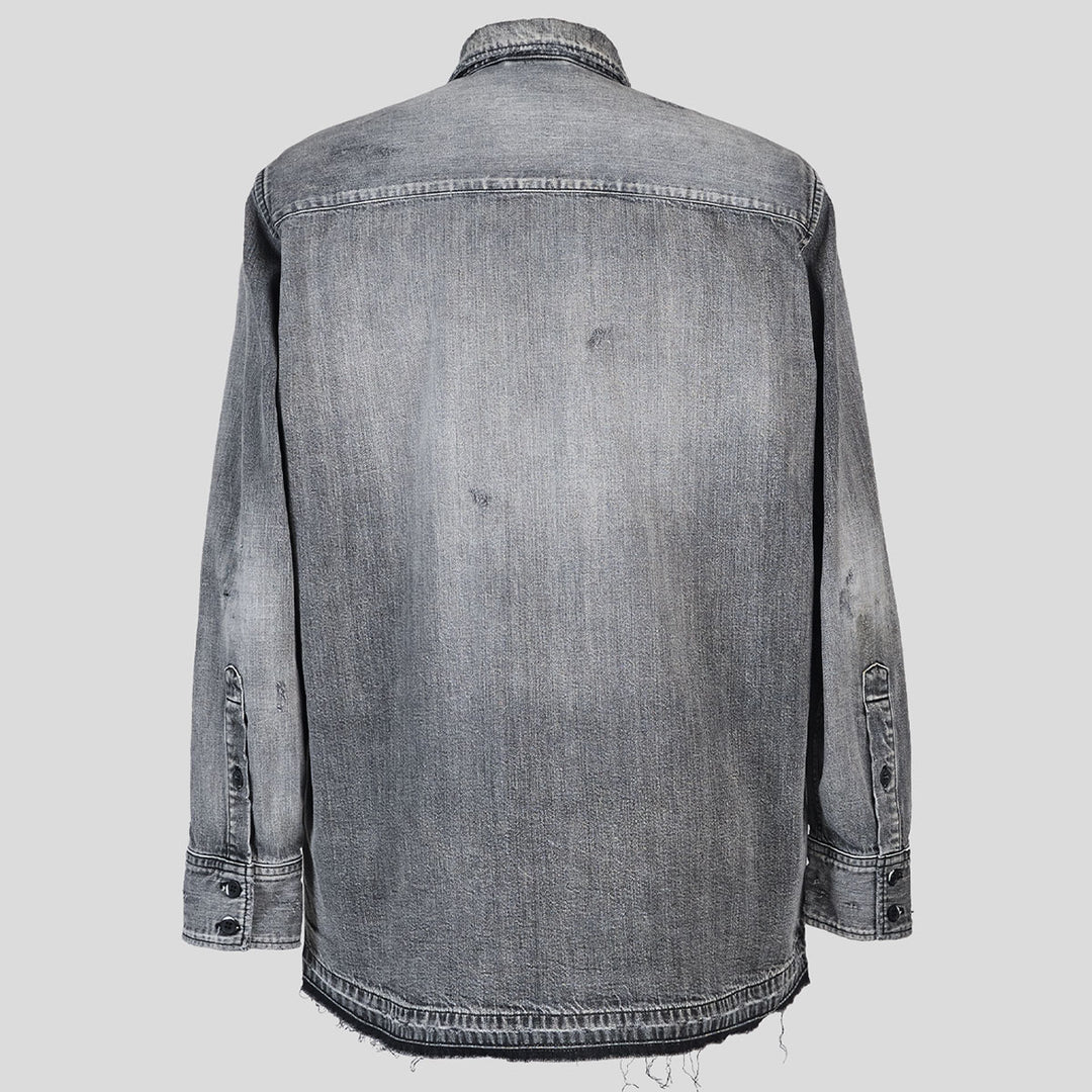 VUJADE - WYATT GREY CHAMBRAY SHIRT IN DENIM