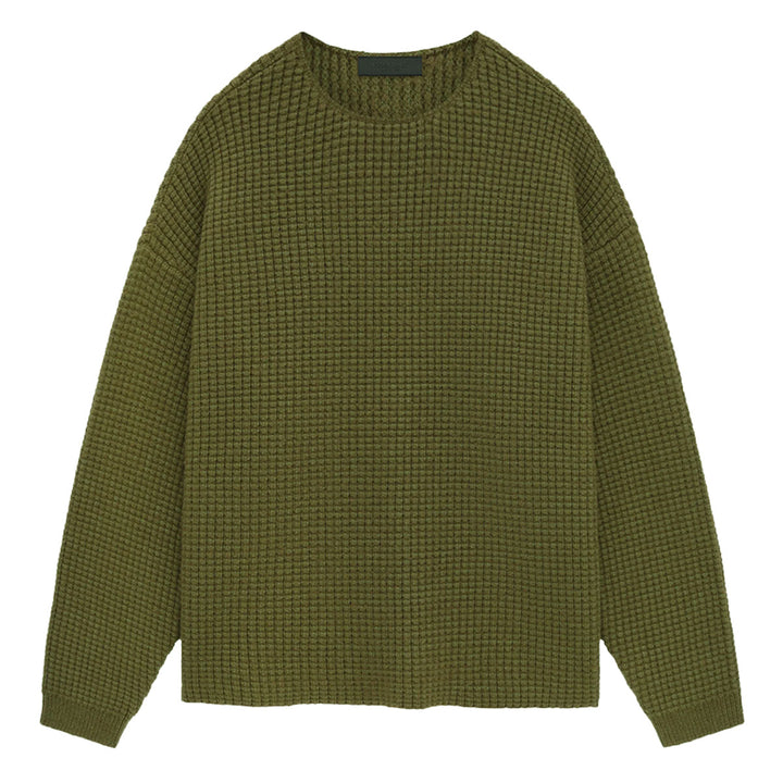 Fear of God ESSENTIALS - HEAVY WAFFLE CREWNECK SWEATER