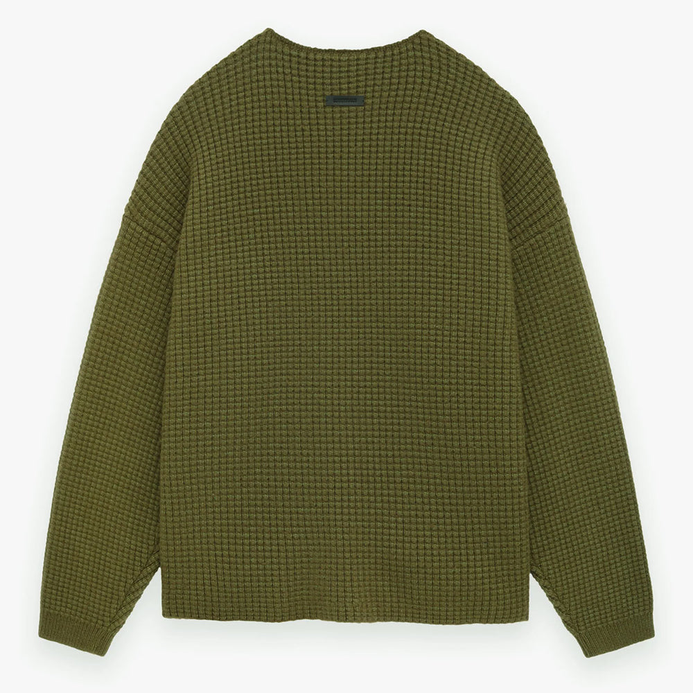 Fear of God ESSENTIALS - HEAVY WAFFLE CREWNECK SWEATER