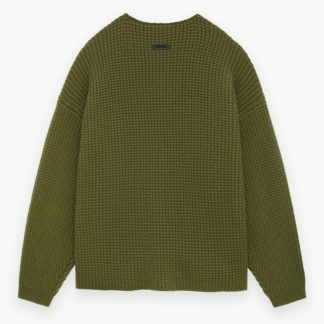 Fear of God ESSENTIALS - HEAVY WAFFLE CREWNECK SWEATER