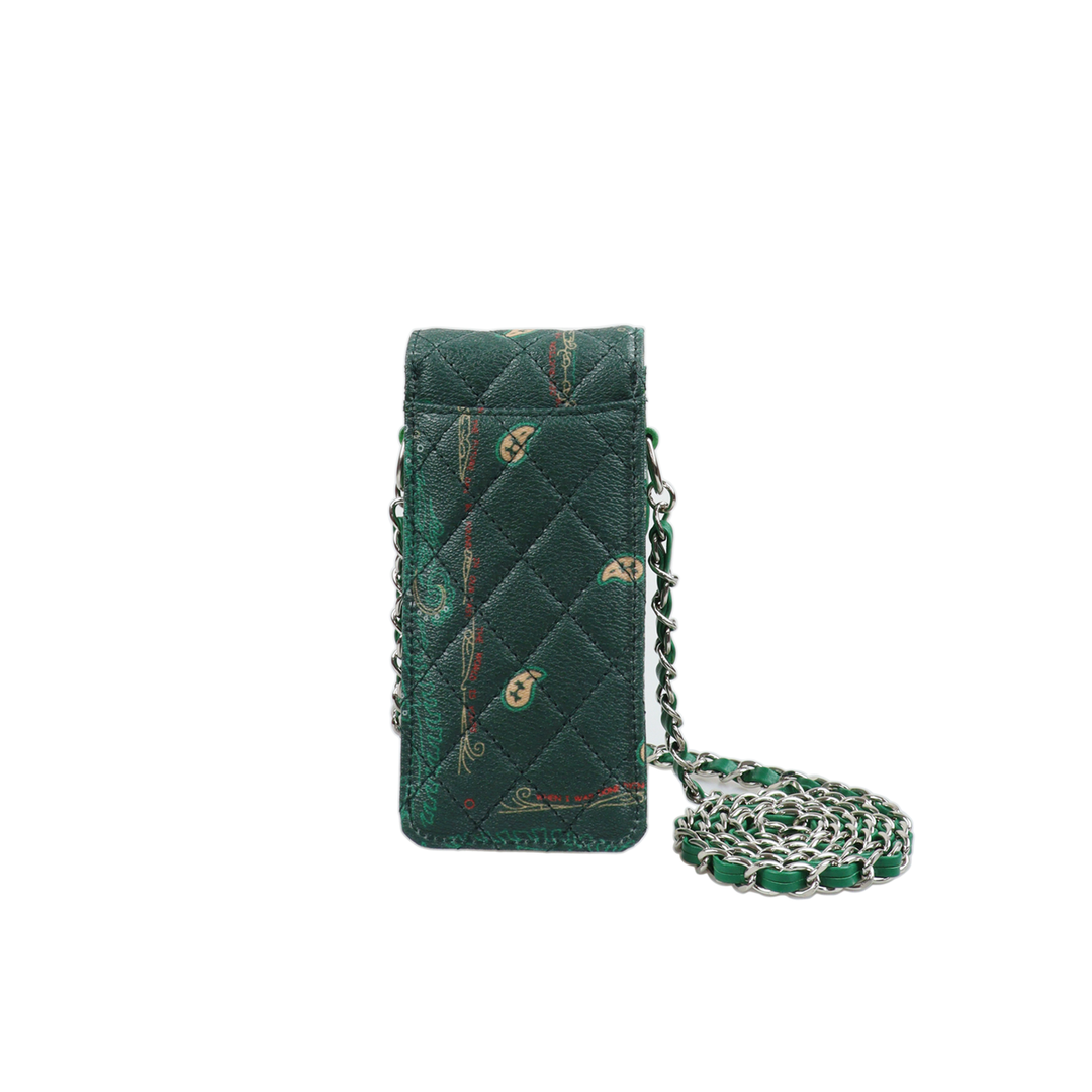 THE WORLD IS YOURS - Paisley Quilting Mini Pouch (SILVER/SHORT)