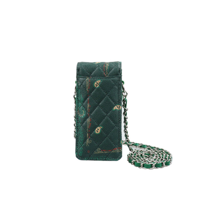 THE WORLD IS YOURS - Paisley Quilting Mini Pouch (SILVER/SHORT)