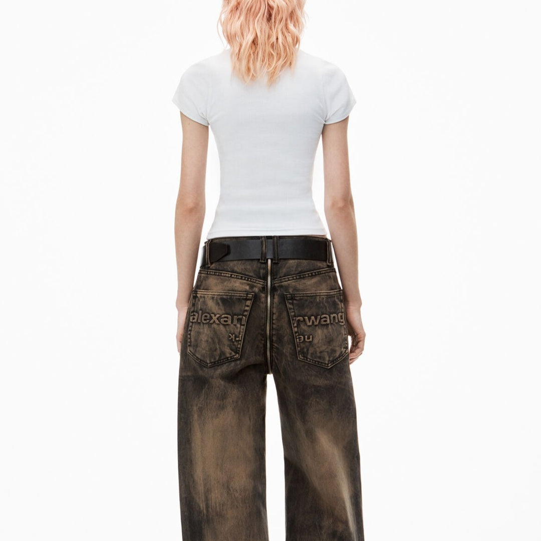 Alexander Wang - クリスタルホットフィックス リブジャージー tシャツ