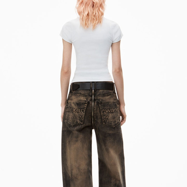 Alexander Wang - クリスタルホットフィックス リブジャージー tシャツ