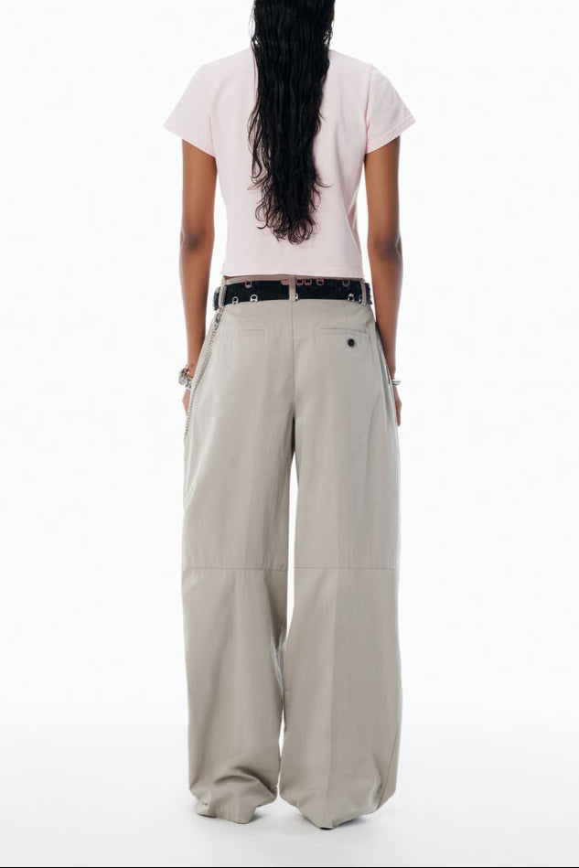 Alexander Wang - ピンク シュランク ディストレストロゴ tシャツ