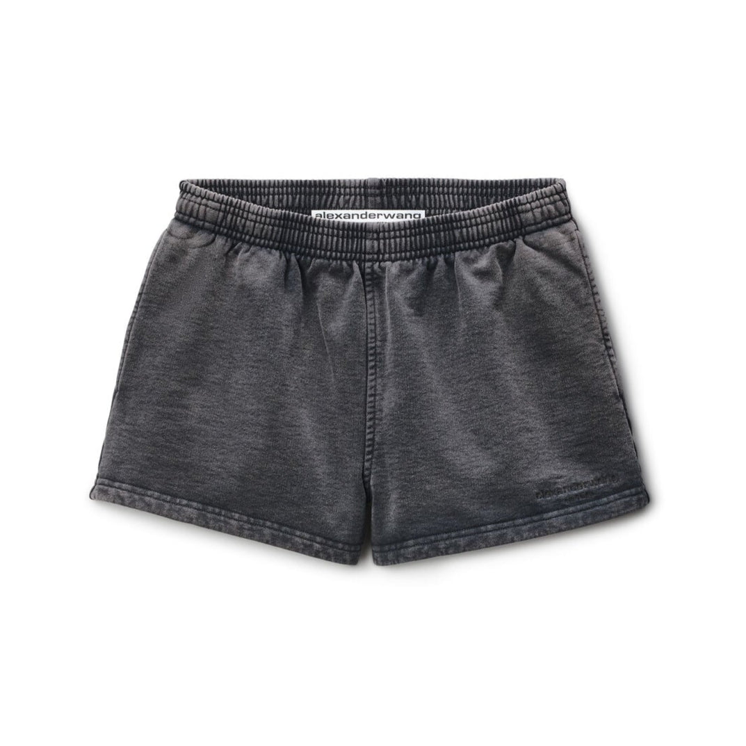 Alexander Wang - ブラック コットンテリー ランニングショーツ