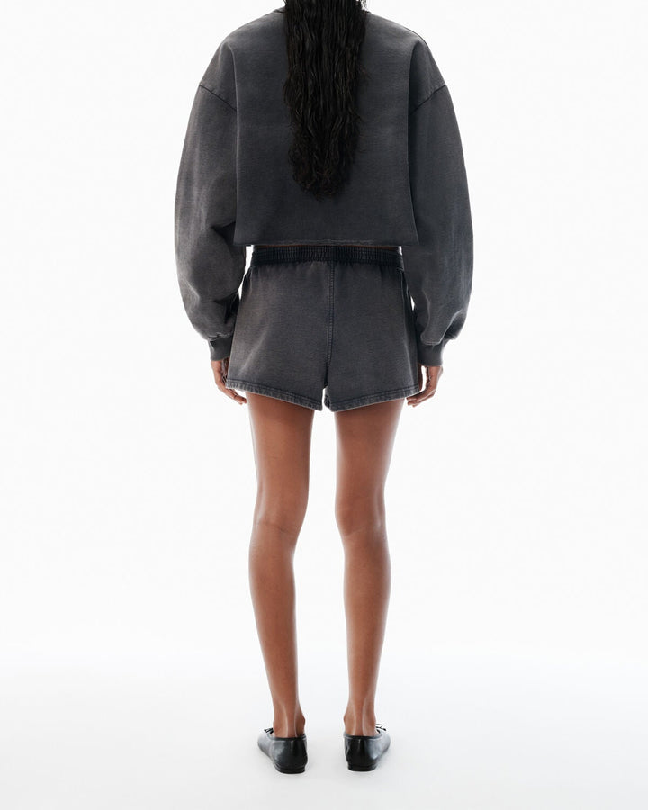 Alexander Wang - ブラック コットンテリー ランニングショーツ