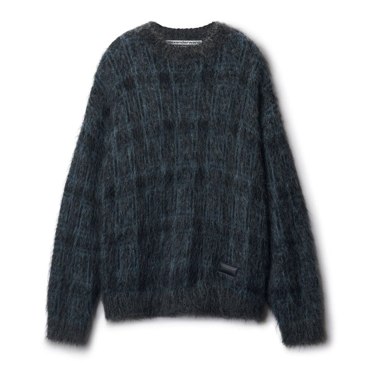 Alexander Wang - バーズアイジャカード プレード オーバーサイズ セーター