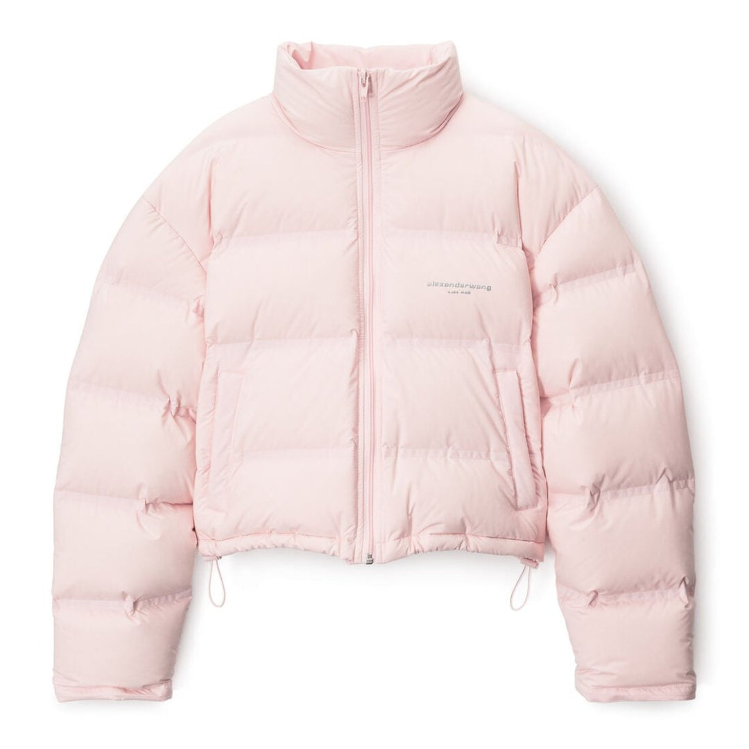 Alexander Wang - フェザー&ダウン クロップド チャネルパファーコート