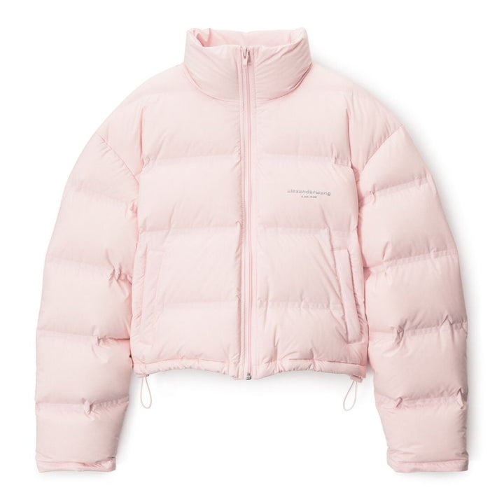 Alexander Wang - フェザー&ダウン クロップド チャネルパファーコート