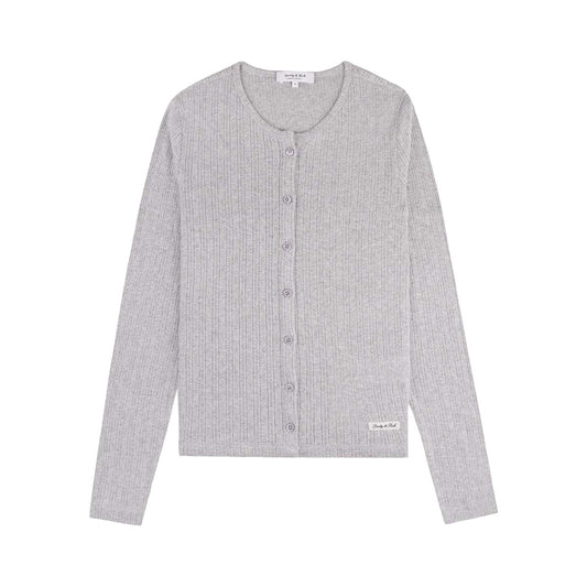 Signature Logo Pointelle Cardigan