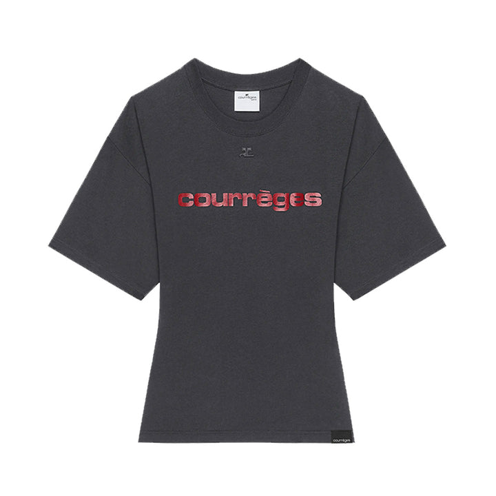 COURREGES - FITTED PRINTED T-SHIRT
