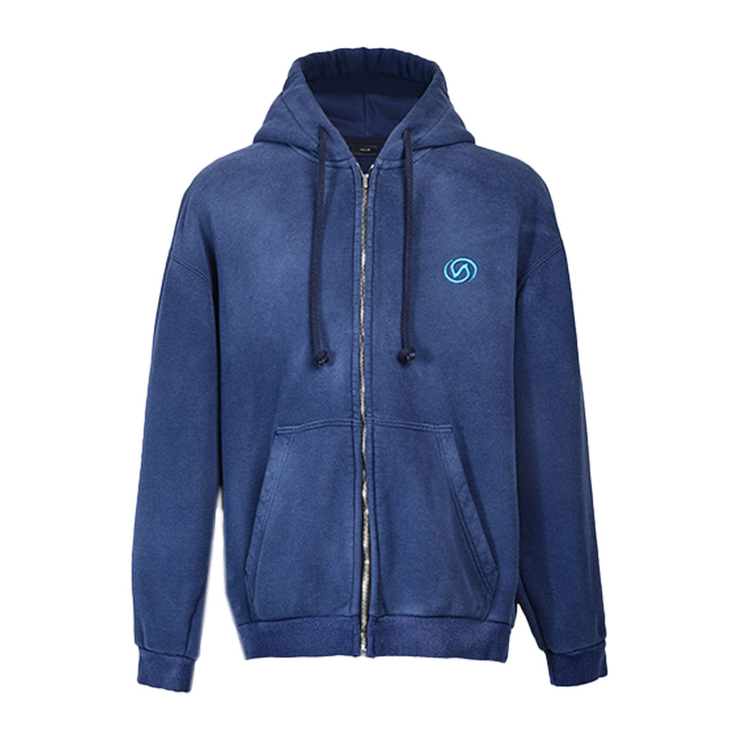 VUJADE - AXEL SUNFADED CHIRAL VD HOODIE IN SUPIMA COTTON