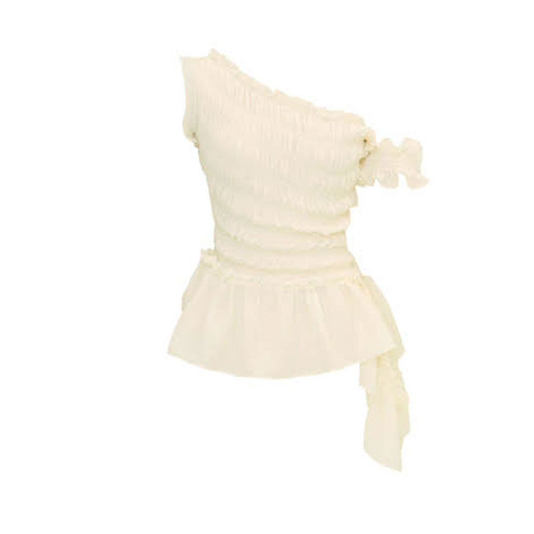 Rokh - SMOCKING OFF SHOULDER TOP