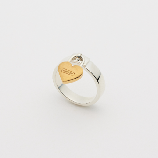 AMBUSH® - HEART PADLOCK RING