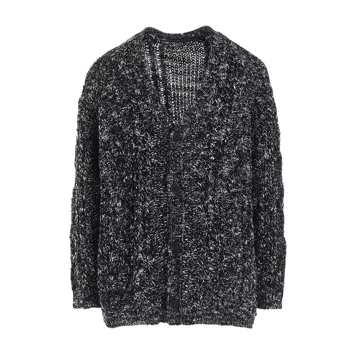 Aran Knit V-Neck Cardigan