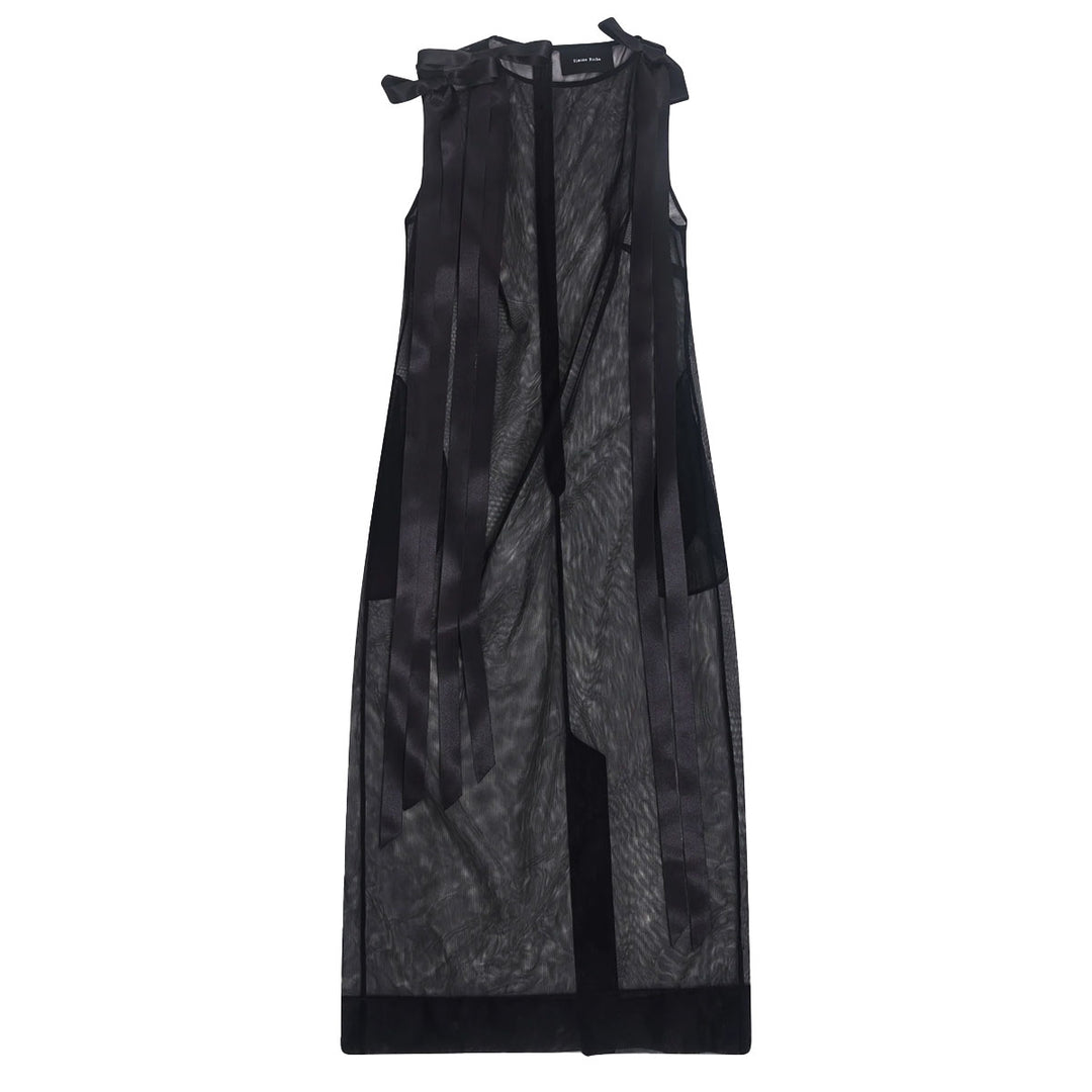 Simone Rocha - Sheer Bow Ribbon Tail Dress