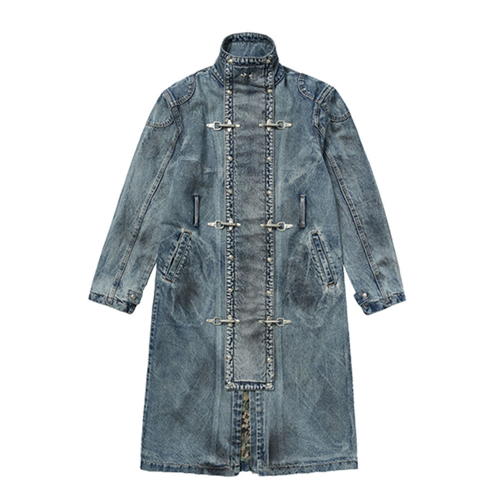 THUG CLUB - Bio Soldier Denim Trench Coat