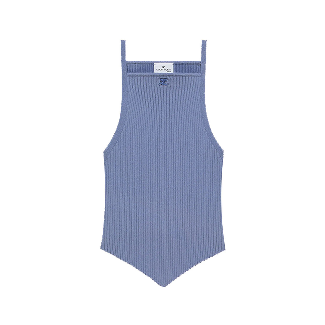 COURREGES - POINTY RIB KNIT TANK TOP