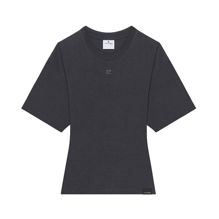 COURREGES - FITTED STONEWASHED T-SHIRT