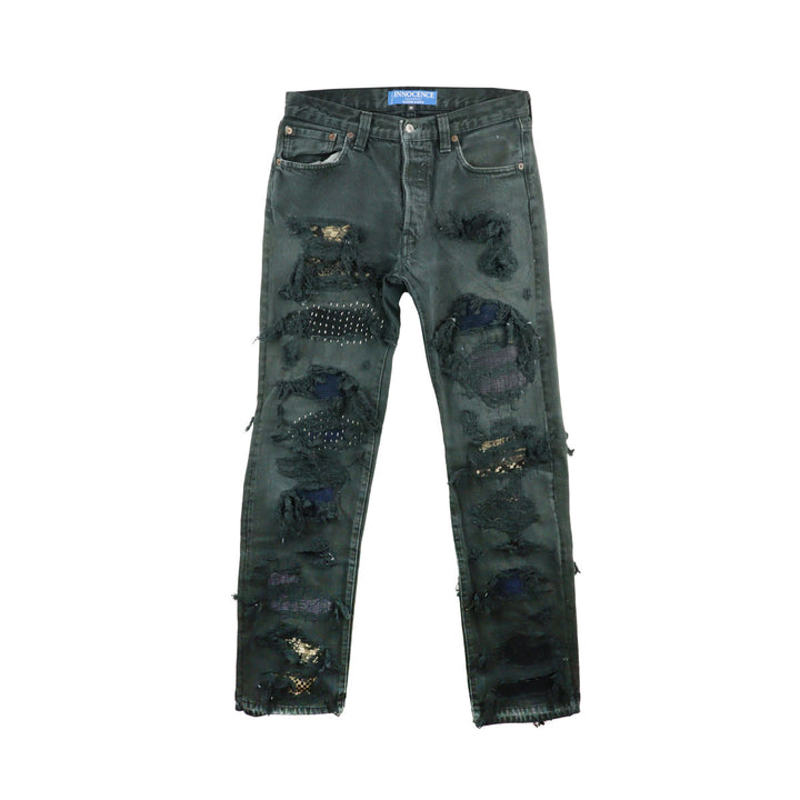 INNOCENCE NY - SASHIKO DESTROY DENIM PANTS 30