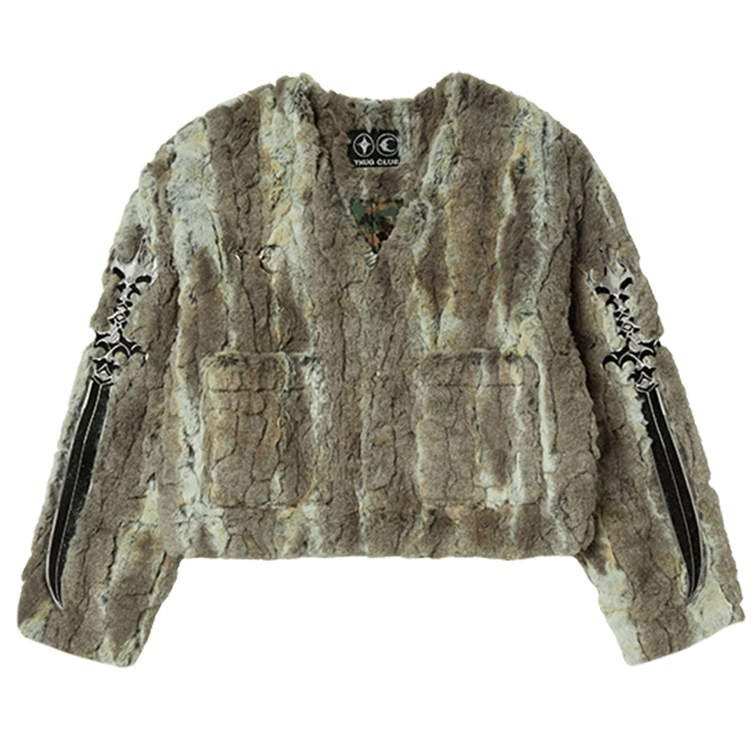 THUG CLUB - JINDO MIX Fur Jacket