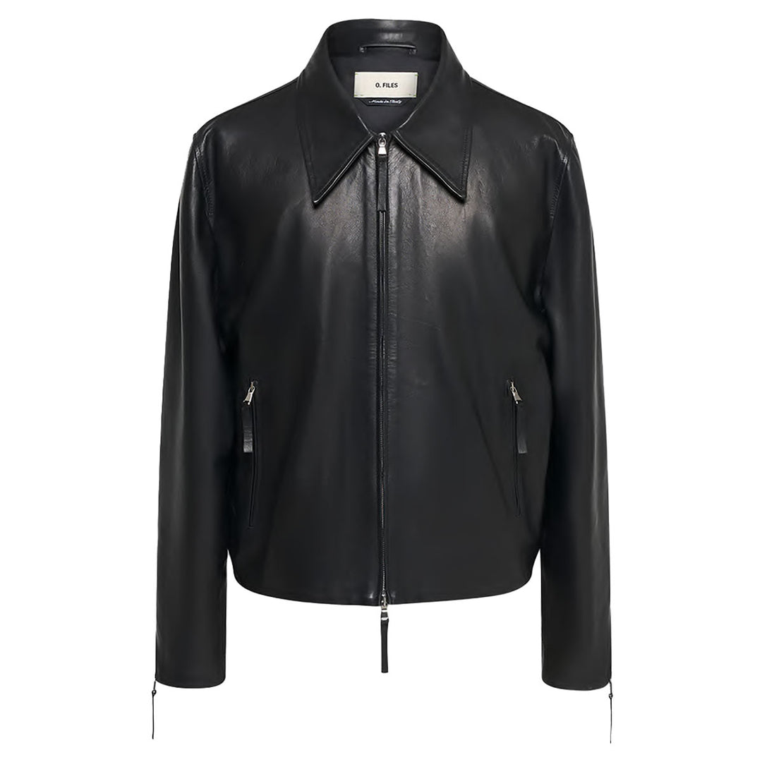 O.FILES - CAFÉ RACER LEATHER JACKET