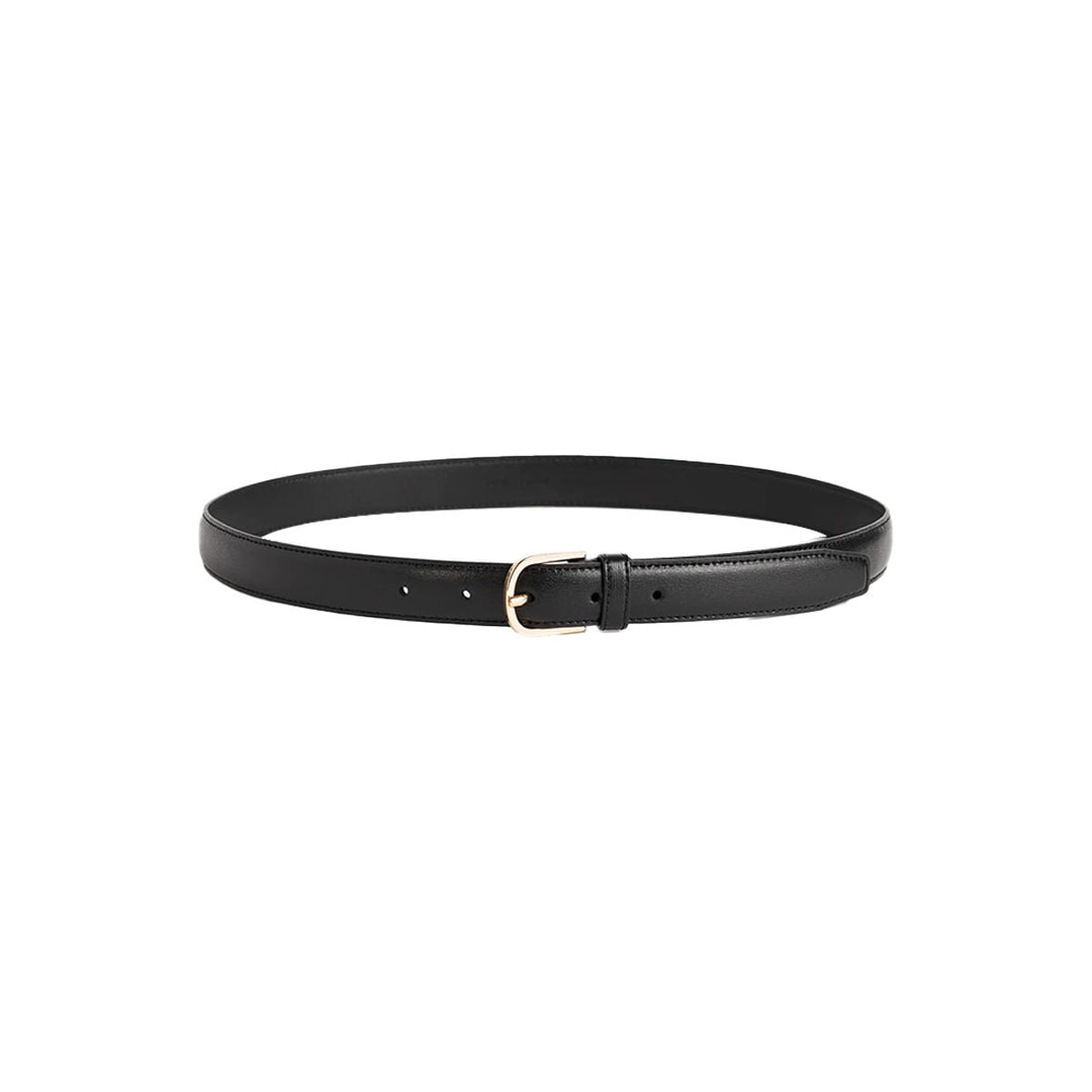 TOTEME - Slim leather trouser belt black