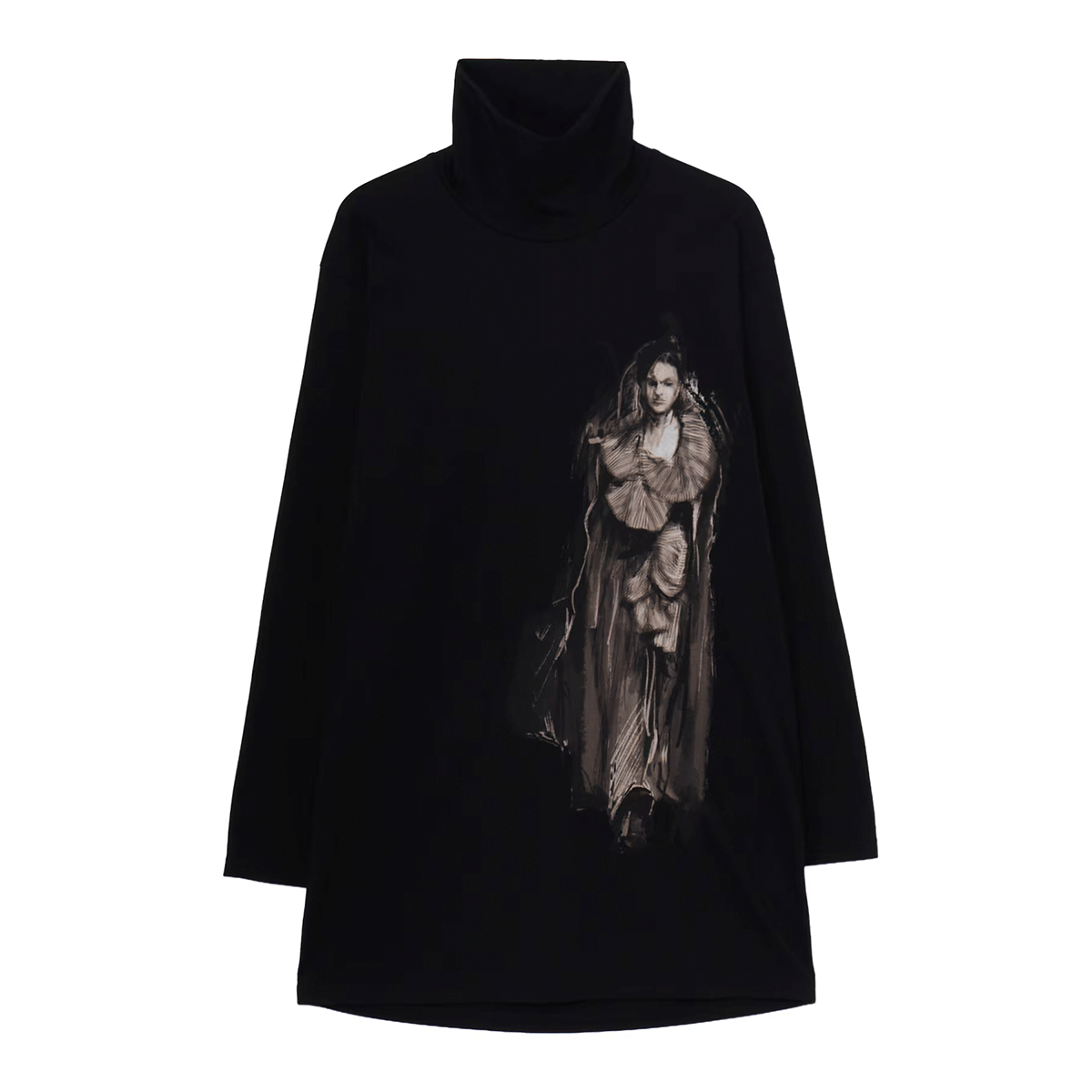Yohji Yamamoto(ヨウジヤマモト) | COTTON SINGLE JERSEY TURTLE NECK