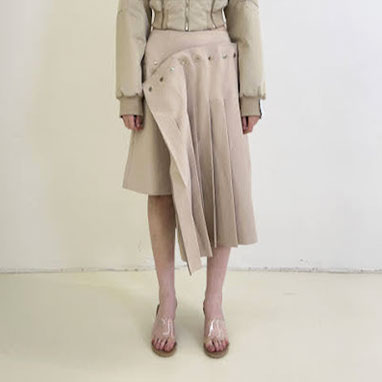 Rokh - DOUBLE LAYER PLEATED SKIRT