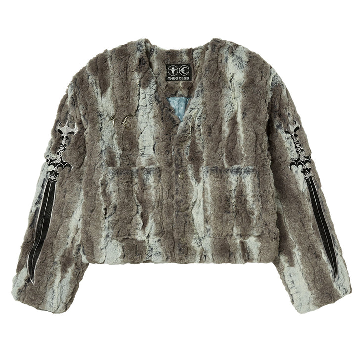 THUG CLUB - JINDO MIX Fur Jacket
