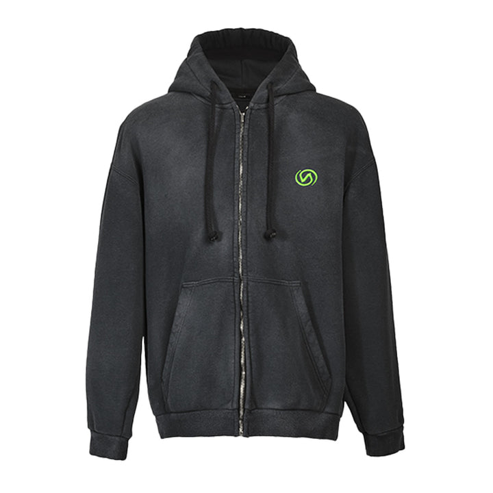 VUJADE - AXEL SUNFADED CHIRAL VD HOODIE IN SUPIMA COTTON