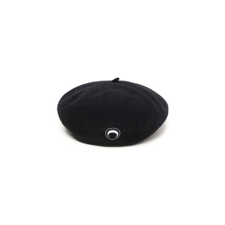 Marine Serre - MOON LOGO FELTED WOOL BERET