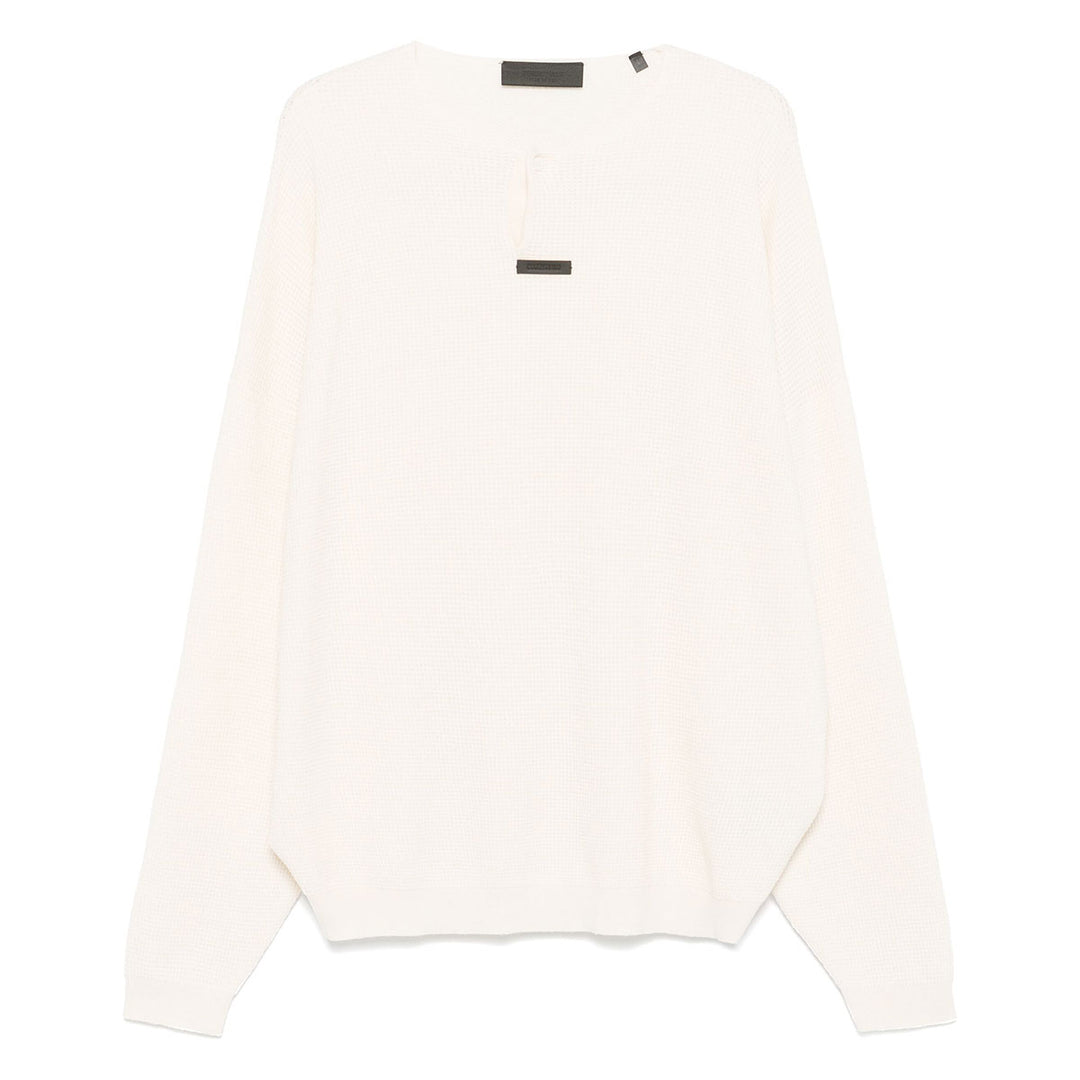 Fear of God ESSENTIALS - WAFFLE HENLEY SWEATER