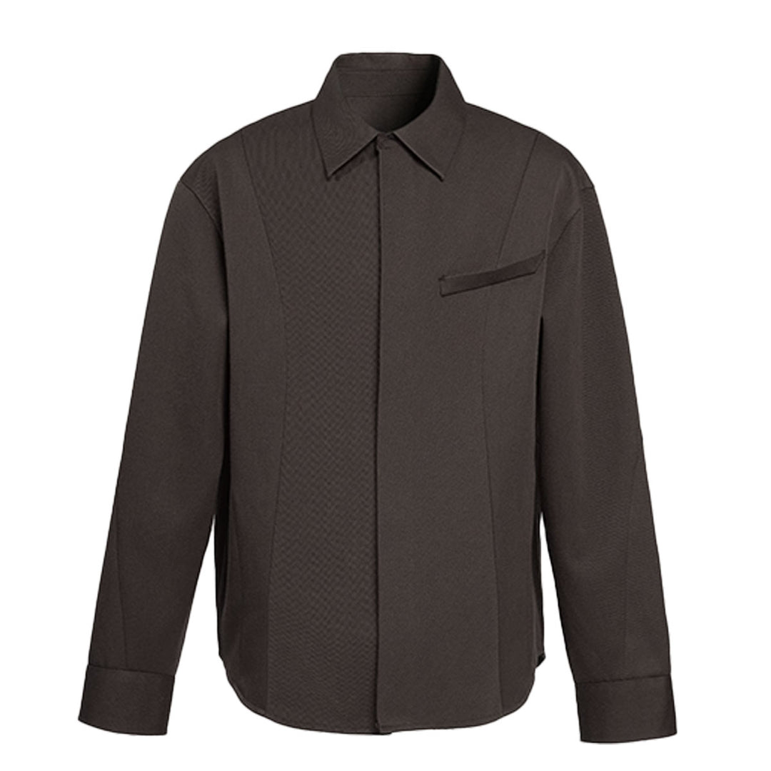 VUJADE - NOLAN MISDIRECTED AFFIX JACKET IN DEEP BROWN