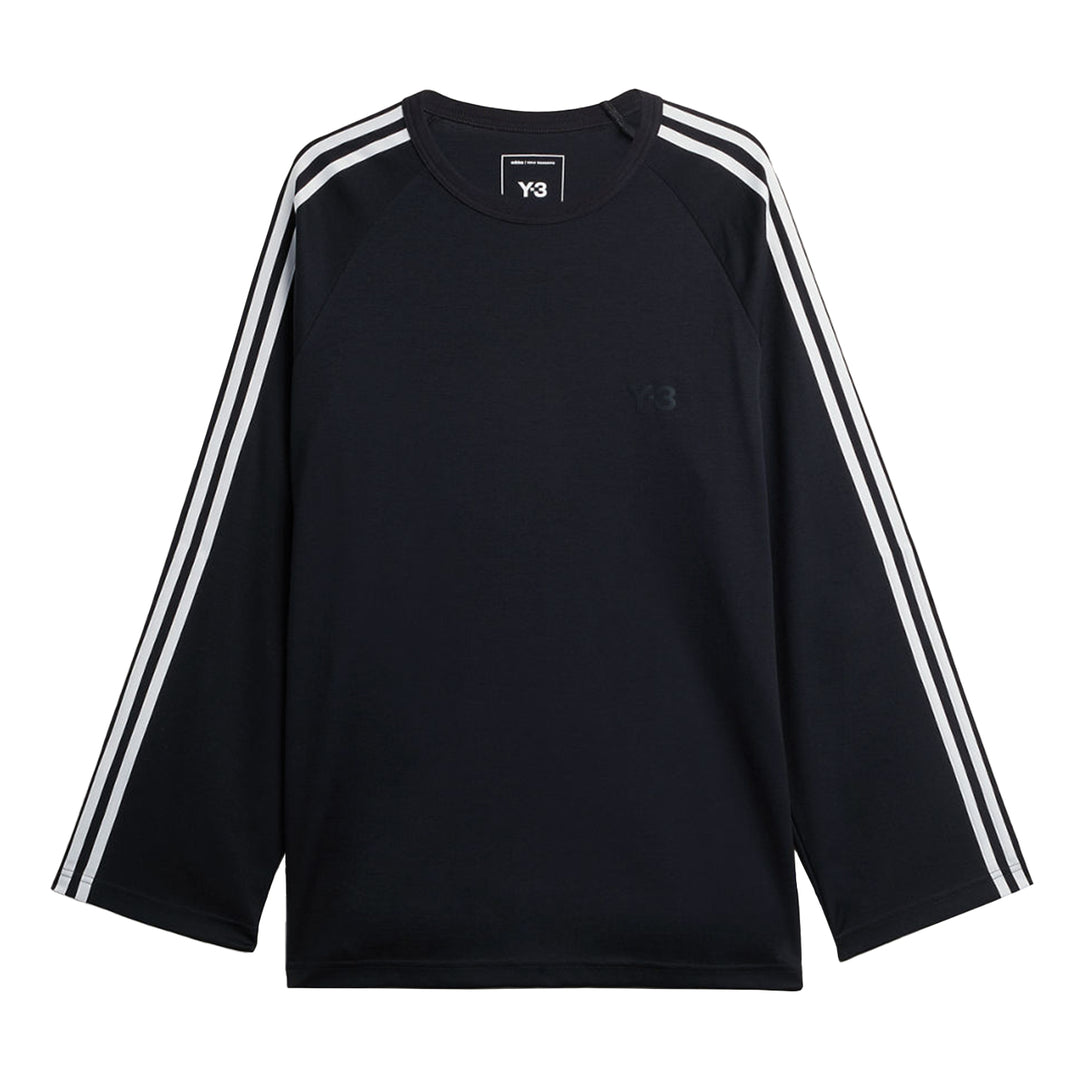 Y3 Yohji Yamamoto - Y-3 LONG SLEEVE TEE 3-STRIPES