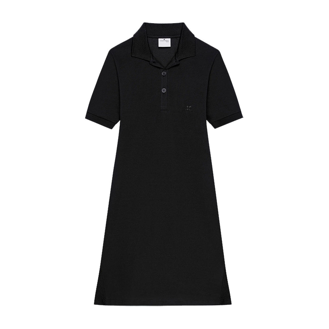 COURREGES - MINI PIQUÉ POLO DRESS