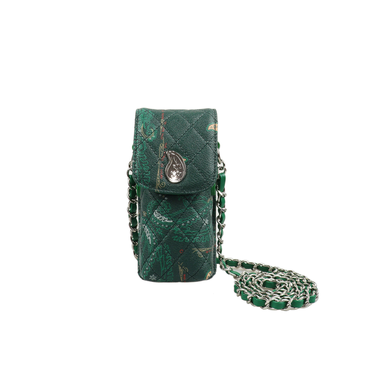 THE WORLD IS YOURS - Paisley Quilting Mini Pouch (SILVER/SHORT)