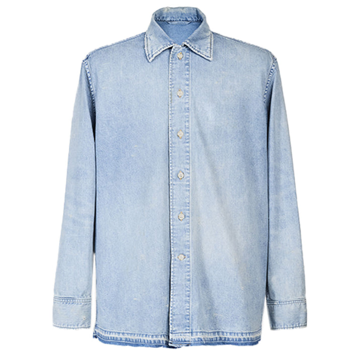 VUJADE - WYATT BLUE CHAMBRAY SHIRT IN DENIM