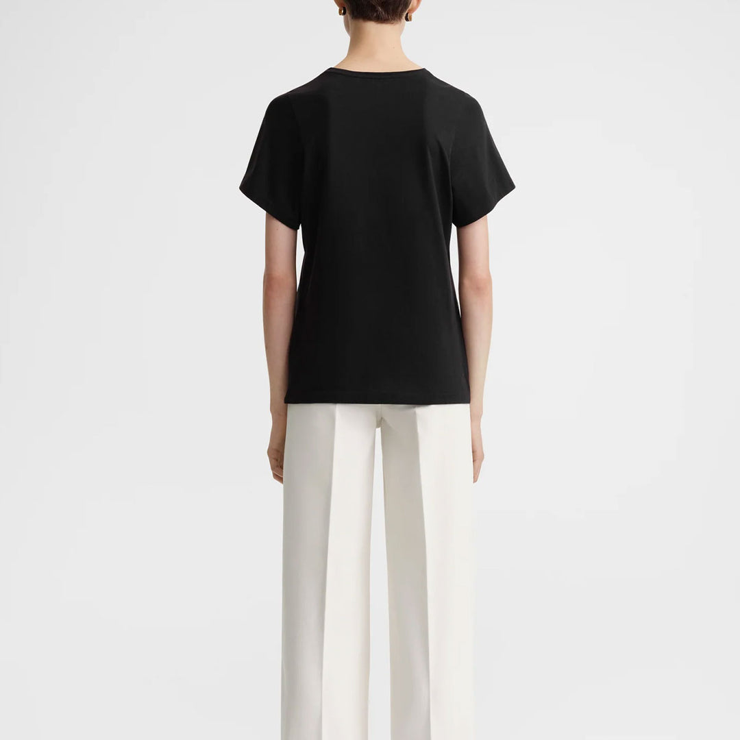 TOTEME - Curved seam tee black