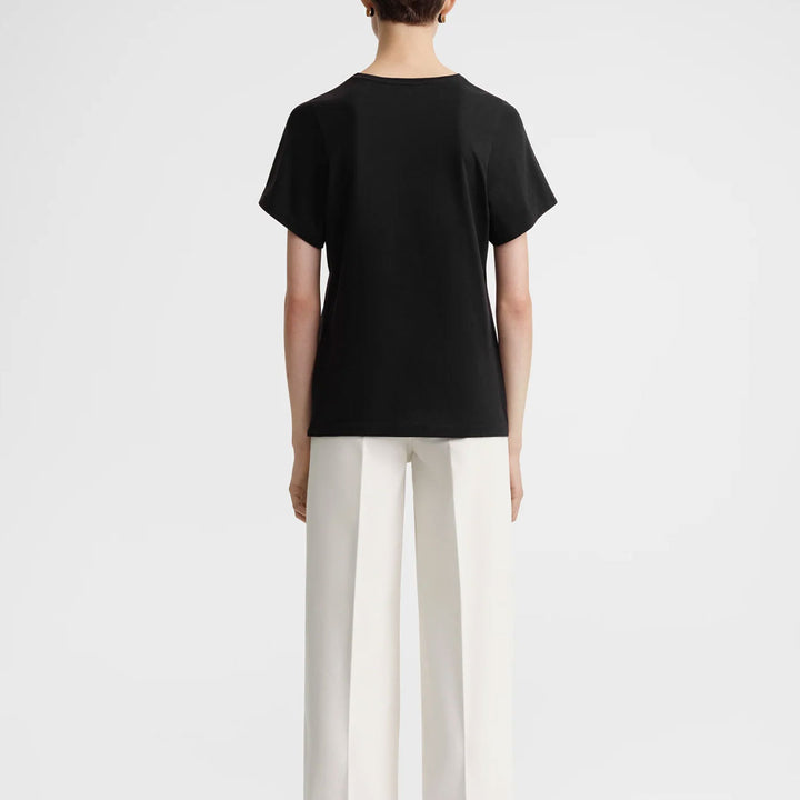 TOTEME - Curved seam tee black