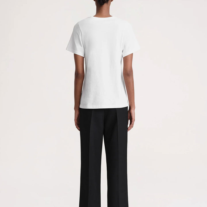 TOTEME - Curved seam tee Off-white
