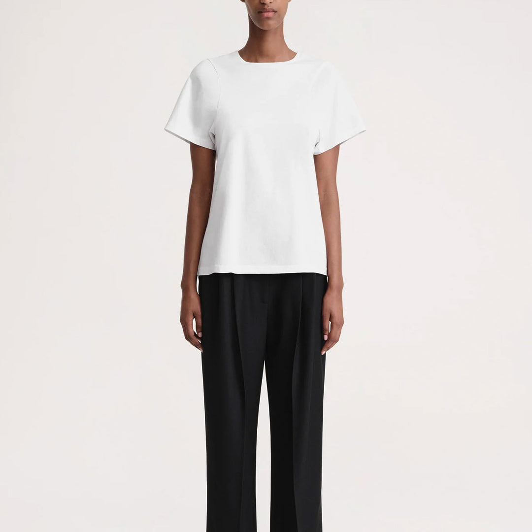 TOTEME - Curved seam tee Off-white