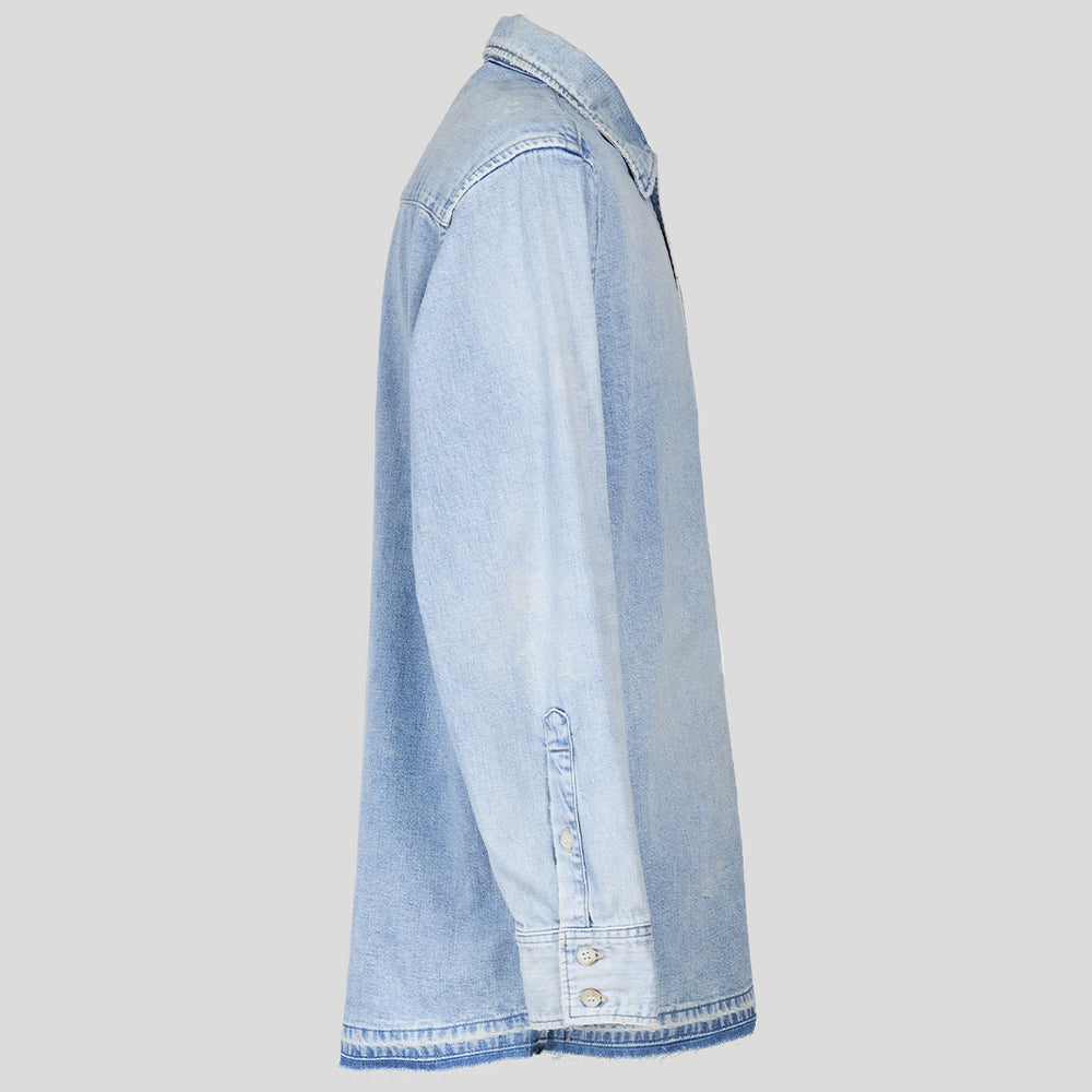 VUJADE - WYATT BLUE CHAMBRAY SHIRT IN DENIM
