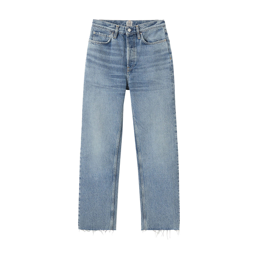 TOTEME - Classic cut denim worn blue