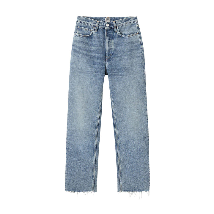 TOTEME - Classic cut denim worn blue
